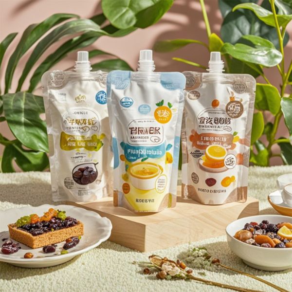 Customized Logo Food Grade Baby Food Spout Bags Smell Proof Heat Resistant Aluminum Foil Pouch Suitable Jam Puree Juice