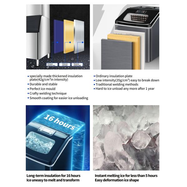 BLG Commercial Compact Ice Maker 200kg Ice Storage Capacity 105 Kg Water Spray Automatic Full Cube Ice Maker for Sale