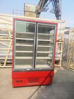 Congelador de vidro da porta do dobro de Multideck com o diodo emissor de luz vertical brilhante