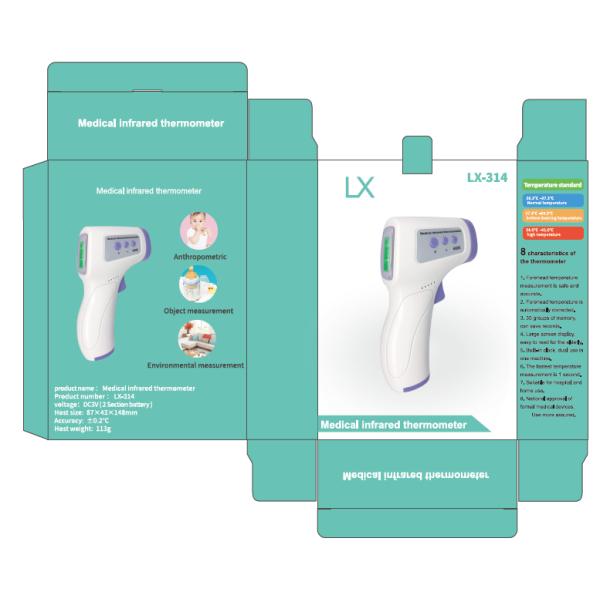 Non-Contact Medical Digital Infrared Thermometer CE & RoHS Precision Protection