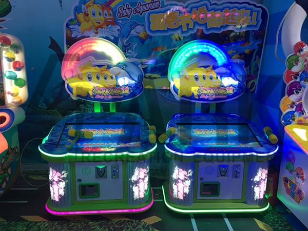 Kids Hitting Redemption Prize Machine Games , Baby Aquarium Hammer Simulator