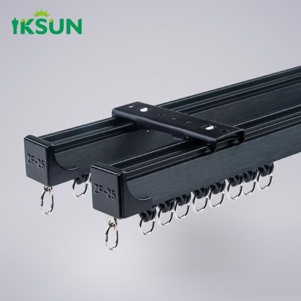 Contemporary Aluminum Durable Curtain Rail Convenient Installation Curtain Track For Household