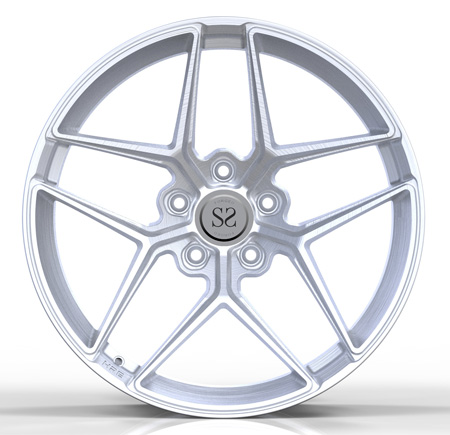 Forgé 1 pièce 20 21 22 pouces Monobloc de voiture Brushed roues en argent pour les jantes Porsche