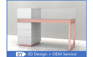 Глянцевое белое стекло для ювелирных изделий / витрины для ювелирных изделий