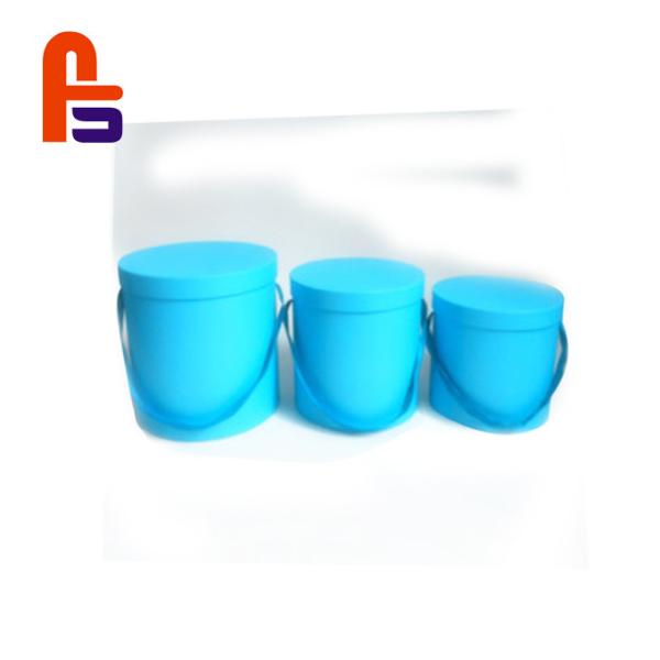 Customized Round Shape With Handle Cardboard Gift Boxes