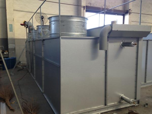 Cold Room Evaporative Type Condenser With Ammonia / R717 Refrigerant Liquid