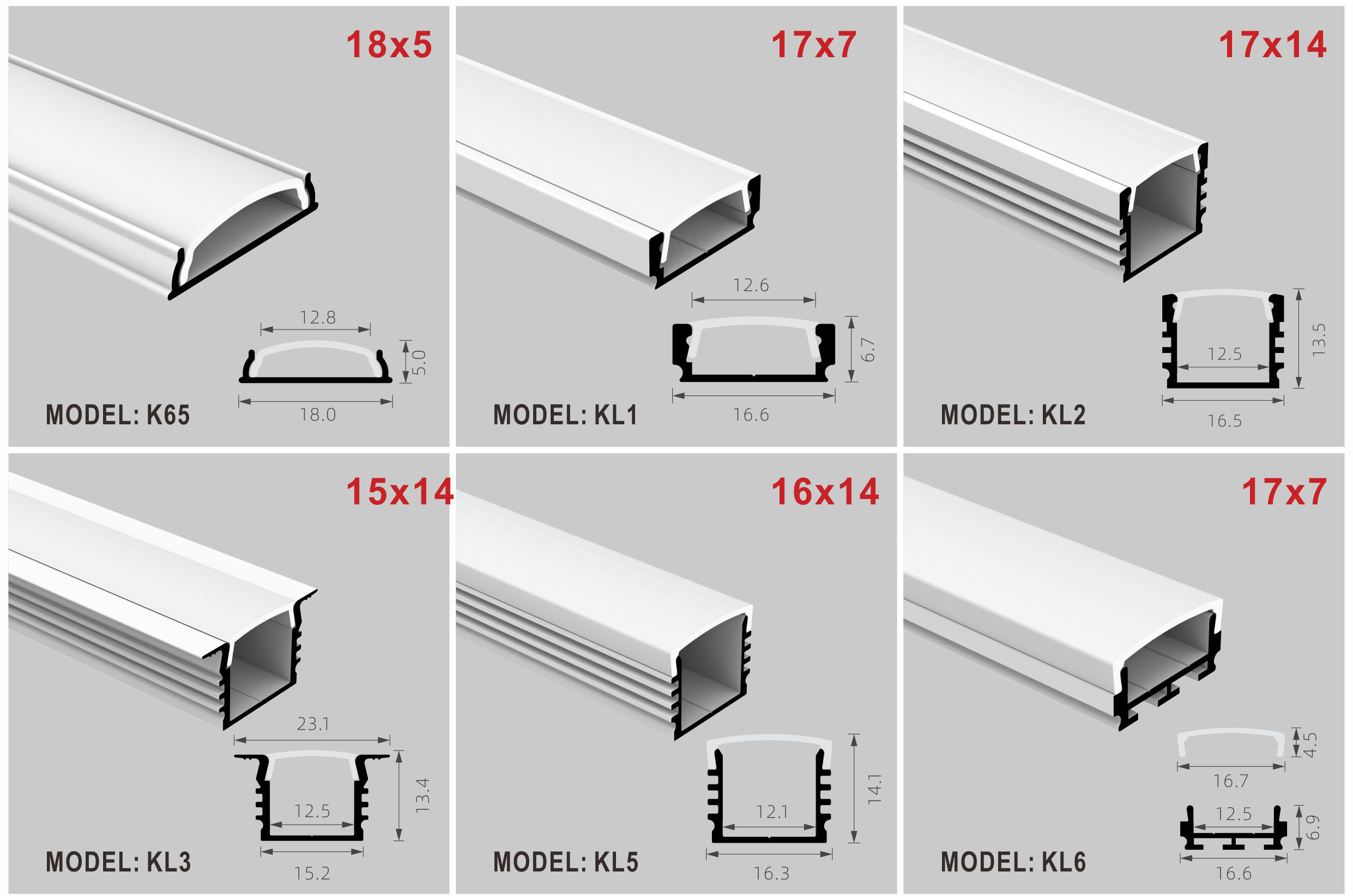 Recessed LED Profile with 6063-T5 Aluminum Alloy and Anodized Surface for Inground Installation