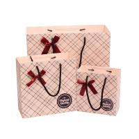 Sac créatif de cadeau d'affaires de plaid d'impression offset pour des bijoux
