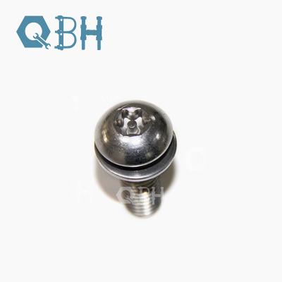 Stainless Steel Tamper Resistant Button Head Inner Flower Torx Screws Washer Liner Bolt