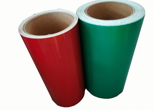 Folha reflexiva vermelha verde do Pvc do sinal de estrada para carros Flexiable esparadrapo forte
