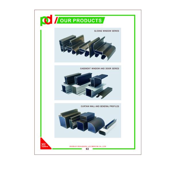 Dark Bronze Anodized Aluminium Extrusion Profile For Window And Door In Gabon, Mali