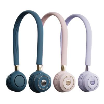 Controle de três Digitas portátil Wearable do fã do pescoço da velocidade do vento