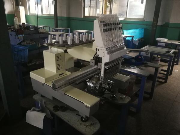 Single Head 15 Needles Embroidery Machine For Clothing 50 / 60Hz