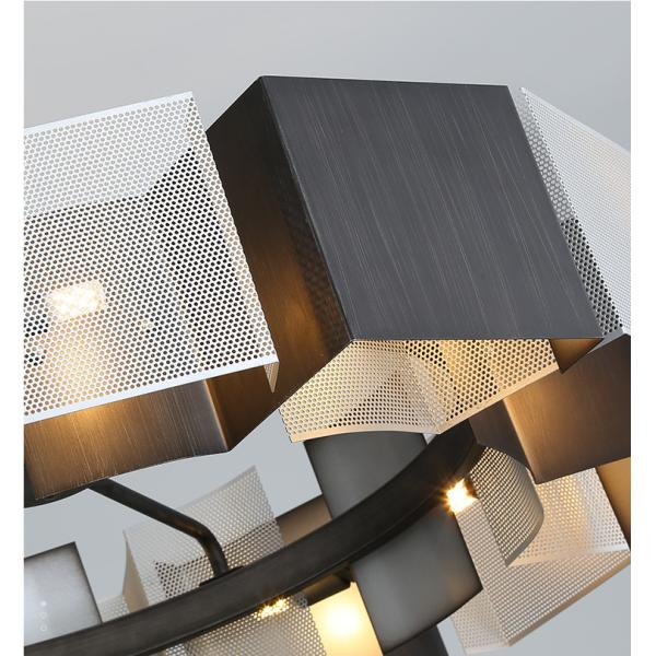 Декоративные лампы черной стреловидности серебряные современные вися корозию светильников Rustproof анти-