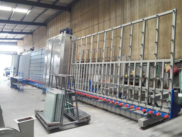Automated Double Glazing Machinery , Glass Making Machine CE Certification
