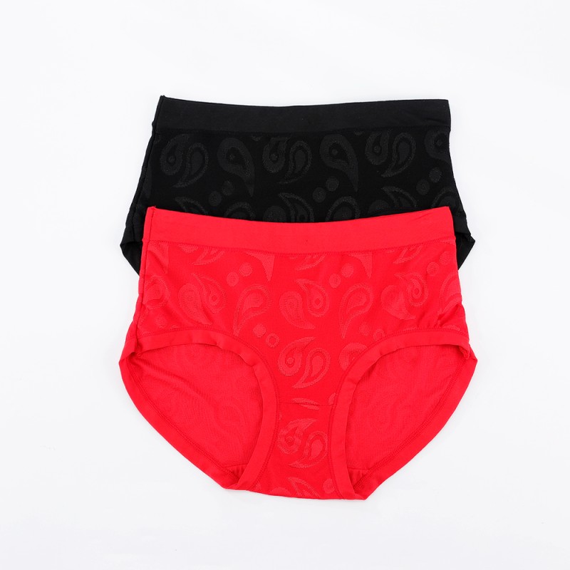 Direct Sale Soft Breathable Panties Everyday Wear Stretchy Elastic Underwear Jacquard Design Women Girls Comfortable