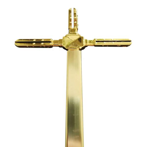 Golden 5*8 georgian glazing bars with flower decoration for glass door accessories