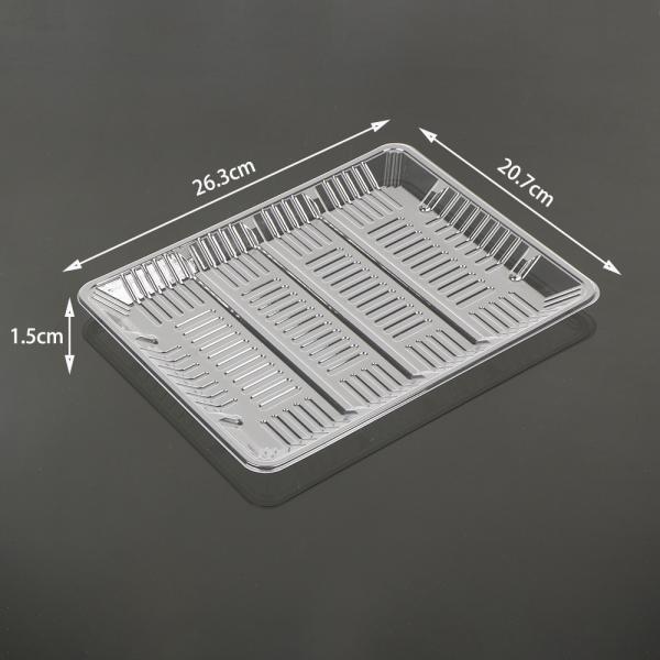 Bandejas vegetais descartáveis da segurança alimentar 190x140x20mm