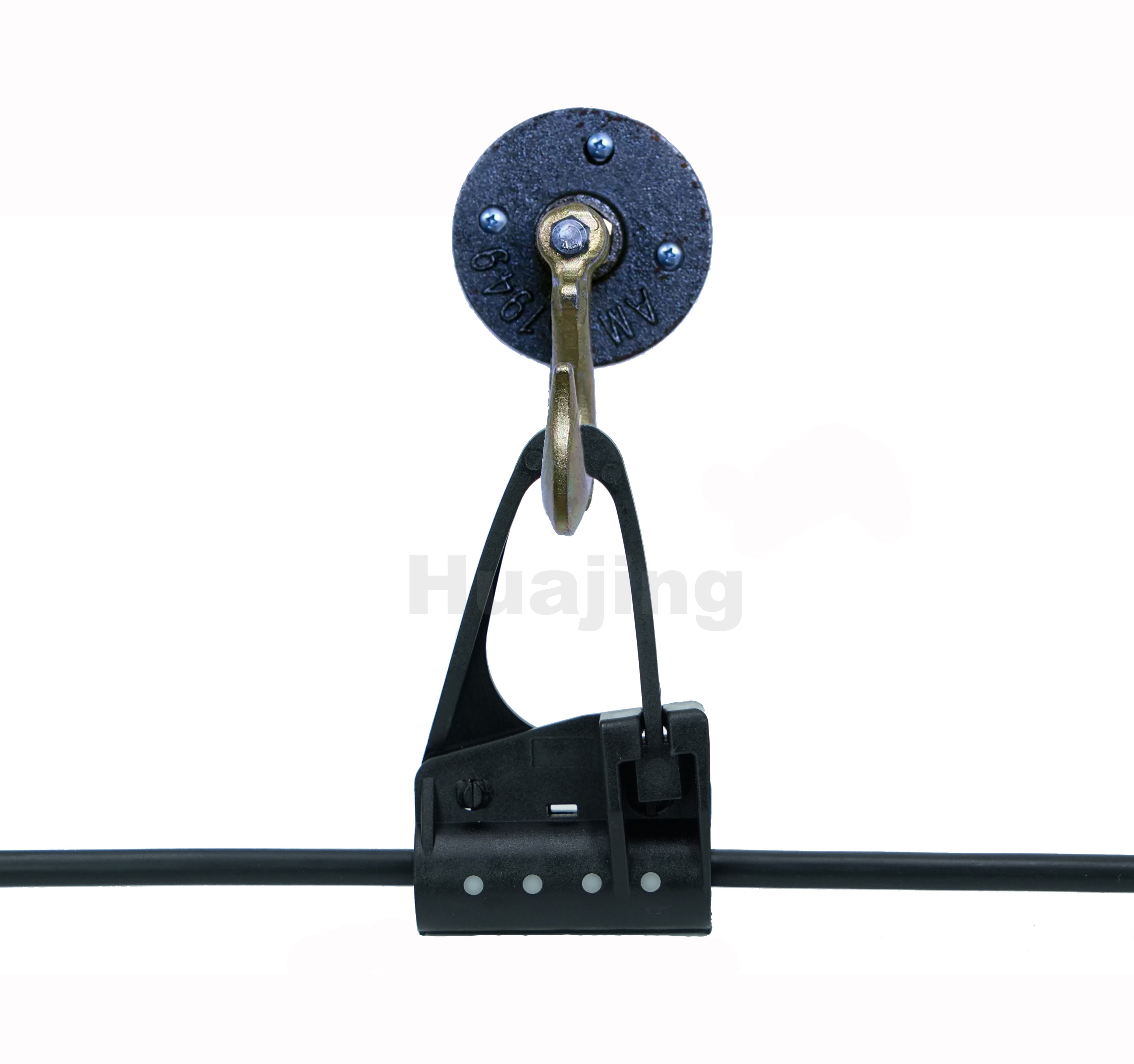 Durable Optic Cable Clamp for Hanging Round Optical Cables with Hinge Type Clamping Structure and Insulation Performance