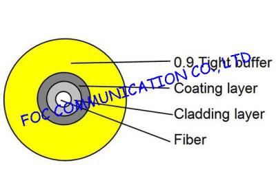 Bend insensitive fiber optic Tight Buffered cable 0.9mm SM or MM Suitable For Pigtails