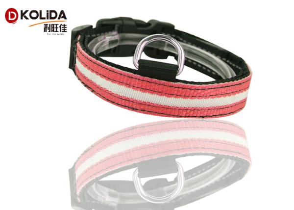 Night Safety Flashing Nylon LED Dog Collar Glow In The Dark Dog Leash