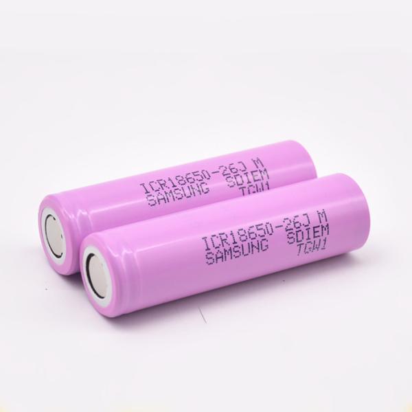 Original Samsung sdi 18650 Samsung 26JM Samsung ICR18650-26JM 3.7V 18650 2600mAh rechargeable cells for battery packs