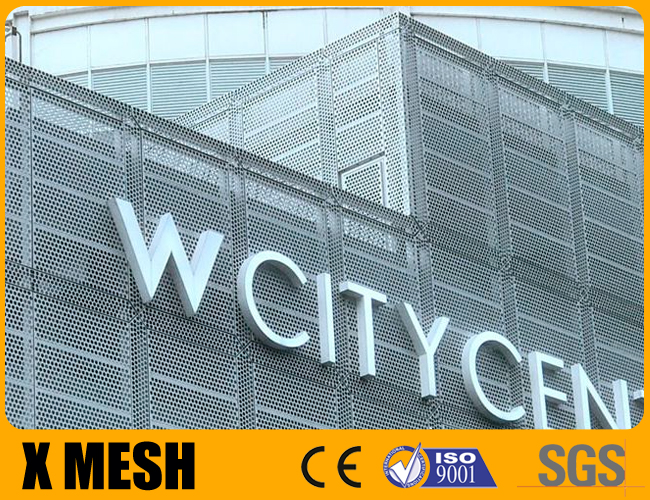 Прямоугольное круглое отверстие пефорировало металл Mesh1220x2440mm