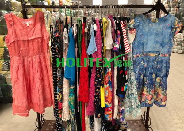 Used women's clothing , ladies cotton dress , first grade British style second hand clothes