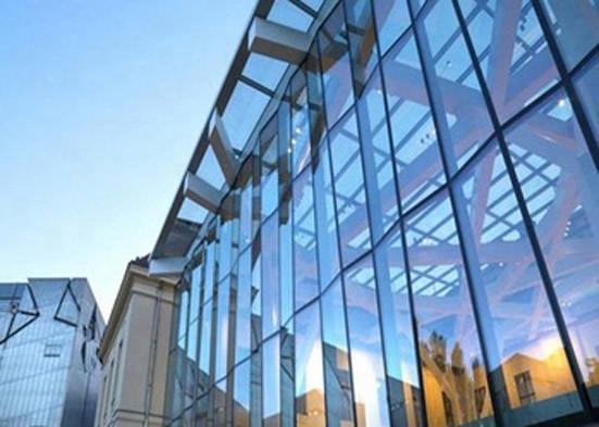 Simple Style Solar Tempered Glass , Anti Reflective Commercial Building Glass
