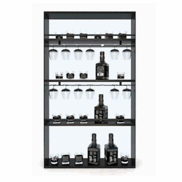 Aluminum Open Display Shelf For Living Room / Kitchen Home Decoration