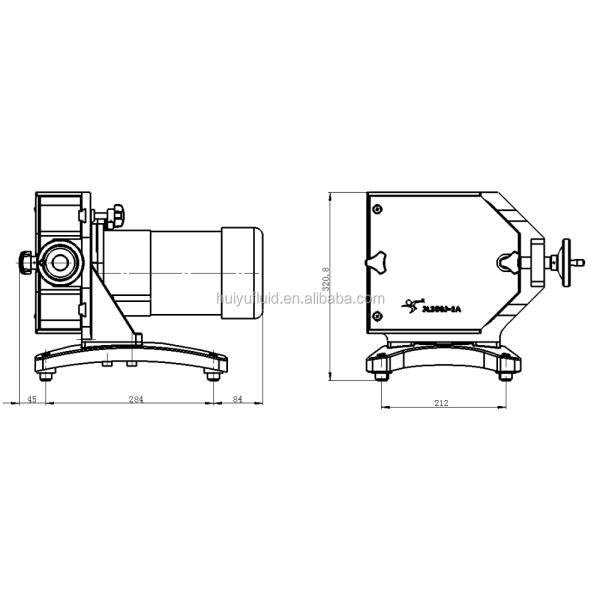 JL350J-1A 220V AC 30liter/min external control industrial material chemical feeding hose peristaltic  pump