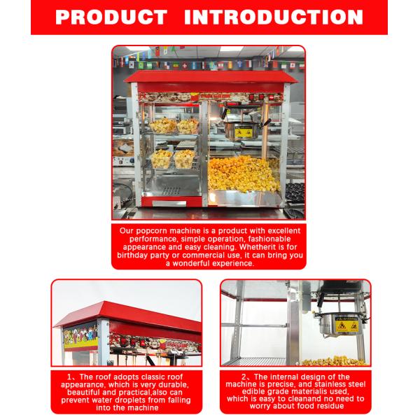 Удобная ванная машина для попкорна с пищевым согревателем и частным дизайном плесени