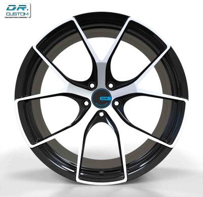 1 parte que compete as rodas forjadas ET25 preto Hyper 5x112 bordas de 18 polegadas