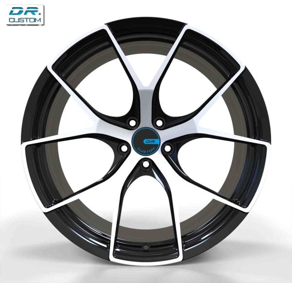1 Piece Racing Forged Wheels Hyper Black ET25 5x112 18 Inch Rims
