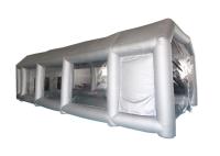 estación inflable de plata resistente ULTRAVIOLETA de la pintura de la cabina de espray del coche de los 6x4x3m para la pintura del coche