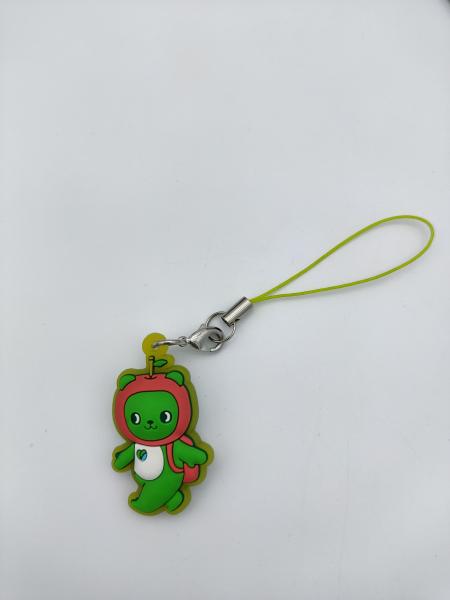 Small Cute PVC Key Holder , 3D Stereo Lobster Claw Clasp Keychain