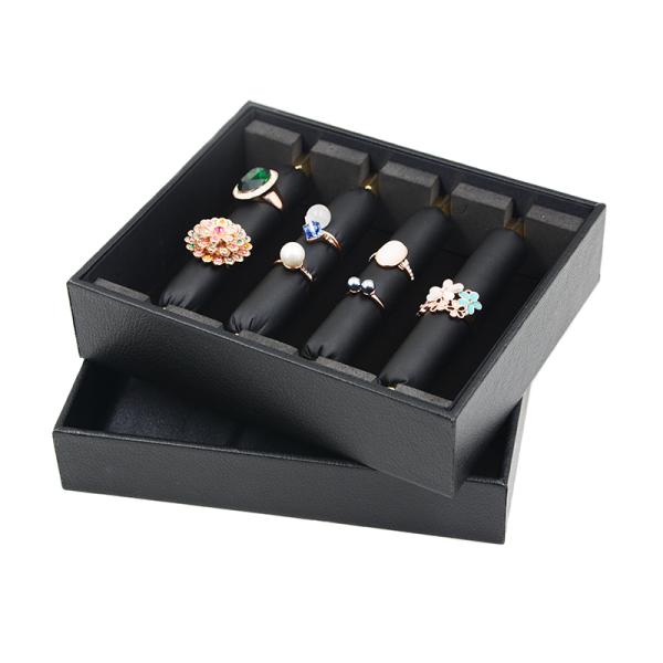 Материал картона коробки дисплея ювелирных изделий организатора кольца много слотов легких для того чтобы снести