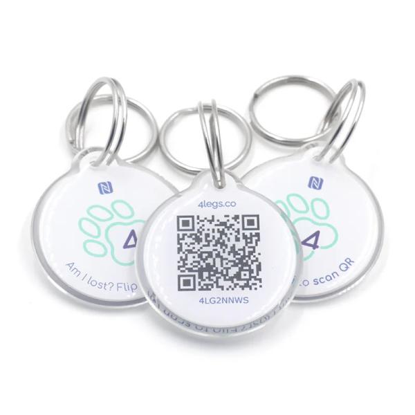 Personalized Editable Tag Upgraded Custom NFC Blank Pet Tracking Epoxy NFC Tags