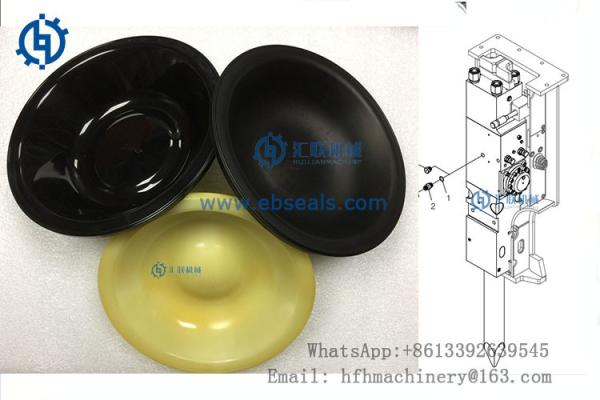 PU NBR Material Breaker Diaphragm  HB50G Furukawa Hammer Parts Multi Color