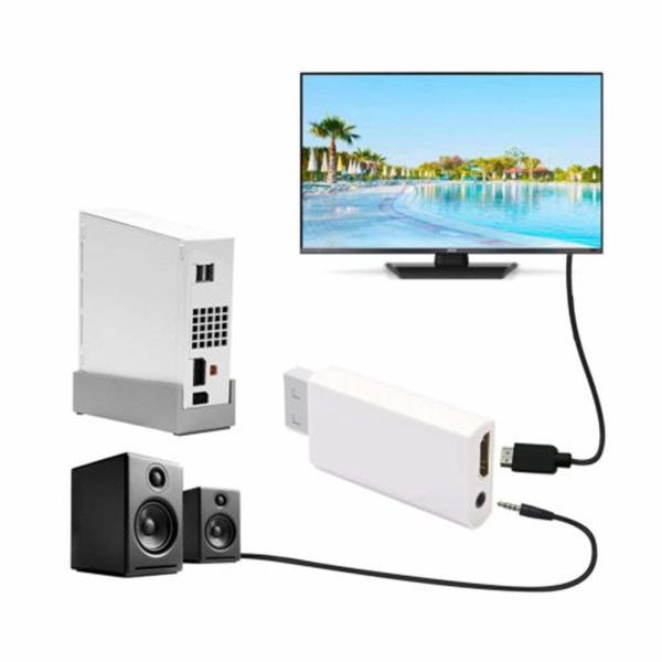 Wii to  Converter Adapter with 3,5mm Audio Jack and  Output for Nintendo wii2
