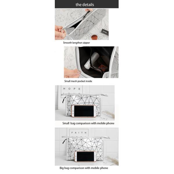 Custom logo portable large capacity simple waterproof travel toiletries storage bag