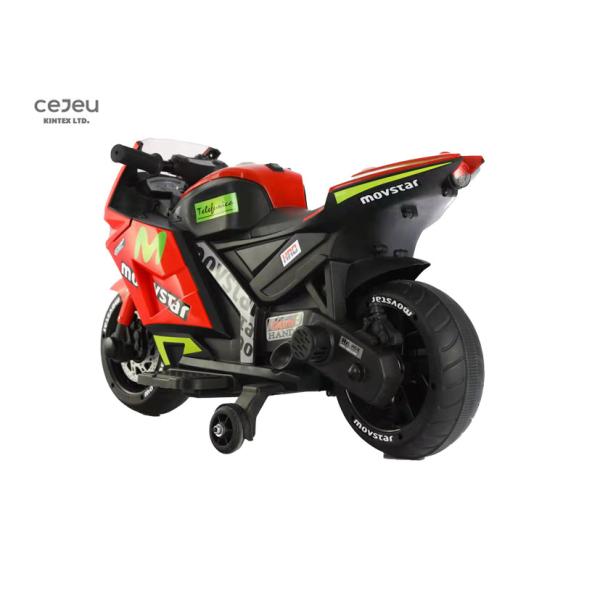 Kids Electric Ride On Motorcycle Vehicle With 4 Wheel Outdoor Play Toy