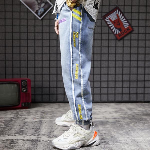 Clothing manufacturers for small orders 100% Cotton Enzyme Wash Men Pants Male Sports Hip Hop Baggy Pants