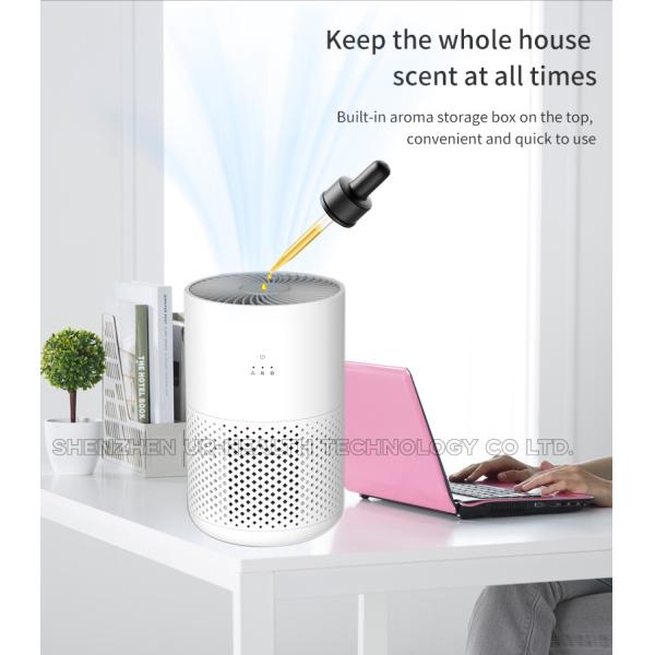 White Mini 5V 5W Table Top Air Purifier CE USB HEPA11 Filter