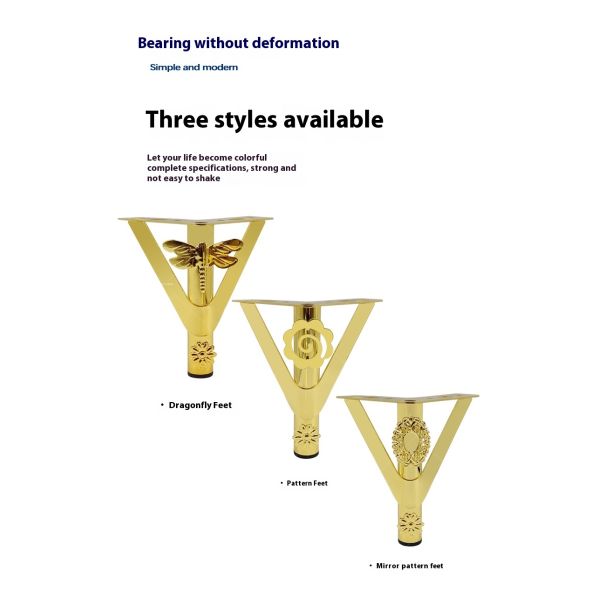 Wanjusheng a Variety of New Patterns Decorated Coffee Table Sofa Feet Iron Hardware Furniture Feet Cabinet Legs for Sale