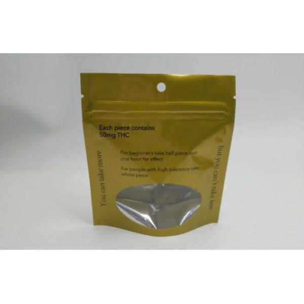 Доказательство запаха Зиплок стоит вверх пластмасса пеньки засорителя масла мешков для конфеты медведей Эдиблес камедеобразной