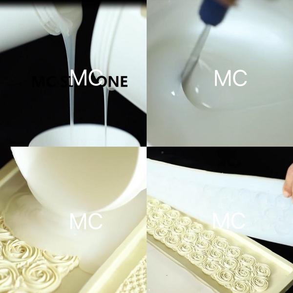 Moulds de decoração de gesso/gipsum translúcido para fazer borracha de silicone líquida RTV2