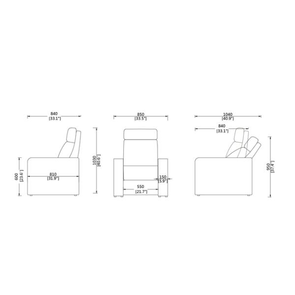 Софы Реклинер 2 Сеатер материал неподдельной кожи кожаной электрической наградной