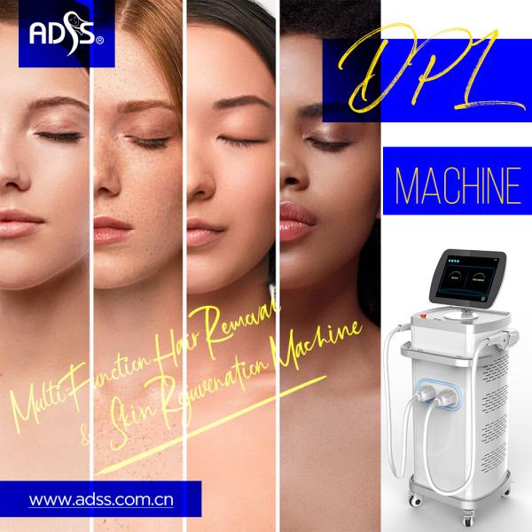 3 em 1 máquina da beleza do laser do IPL, máquina leve pulsada intensa da remoção do cabelo
