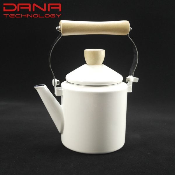 White Enamel Metal Steel Water Kettle Teapot Stovetop Teapot  0.7L 1.2L 1.5L